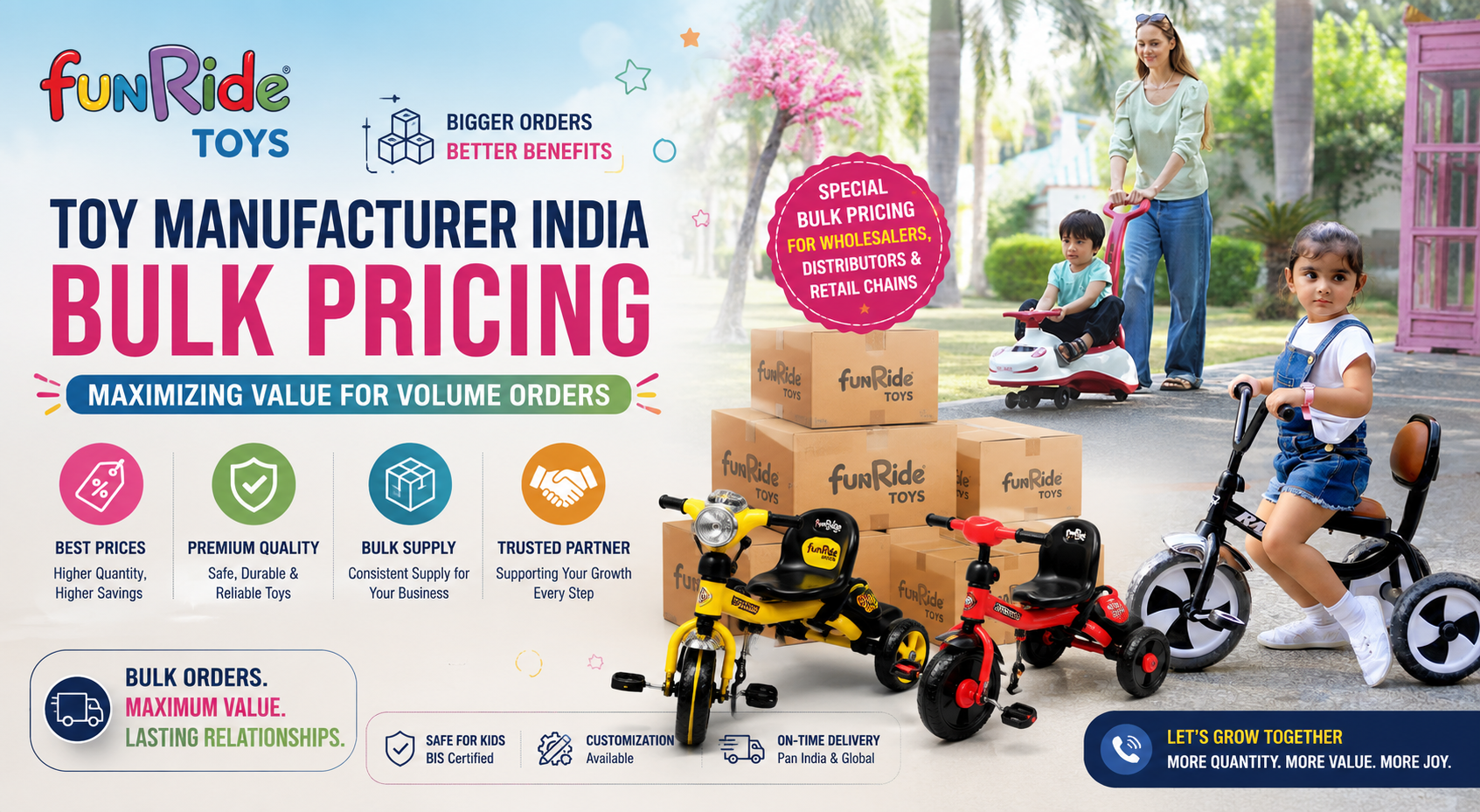 Toy Manufacturer India Bulk Pricing - Maximizing Value for Volume Orders